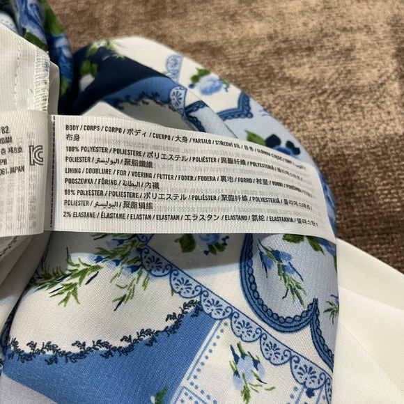 Abercrombie & Fitch Blue Patterned Maxi Skirt - Size Medium Petite - Picture 3 of 6